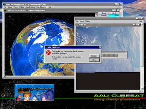 AAU CUBESAT Error-Screen